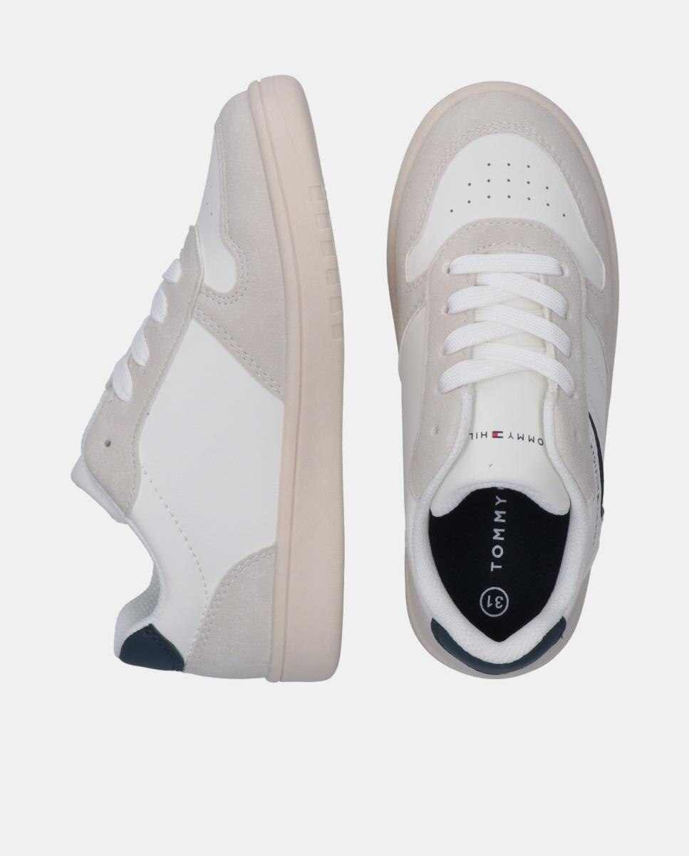 Sapatilhas com Detalhes em Contraste Tommy Hilfiger Branco-5