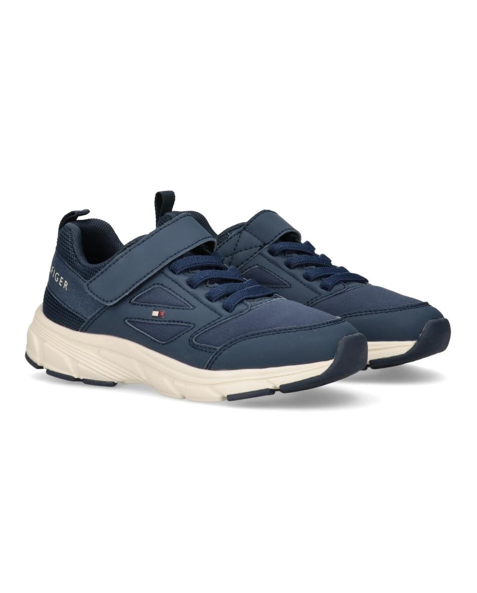 Sapatilhas runner infantis Tommy Hilfiger Azul-escuro-5