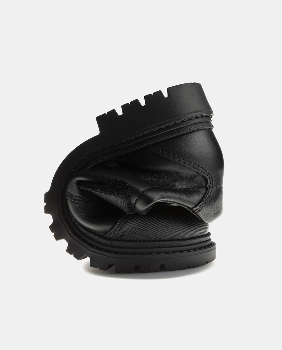 Zapatos de niño en piel con puntera reforzada y cierre adherente - Pablosky - Negro Negro-5