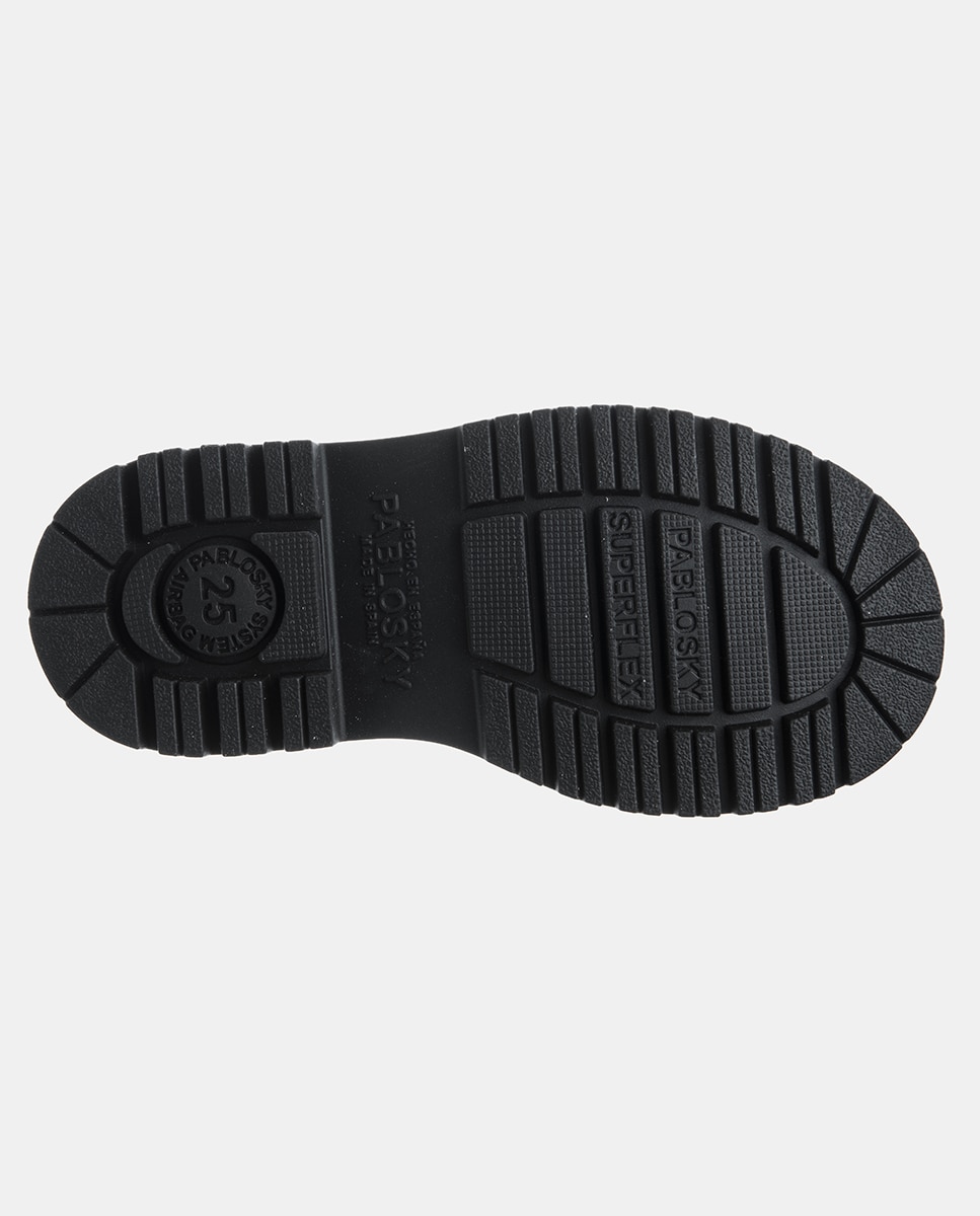 Zapatos de niño en piel con puntera reforzada y cierre adherente - Pablosky - Negro Negro-6