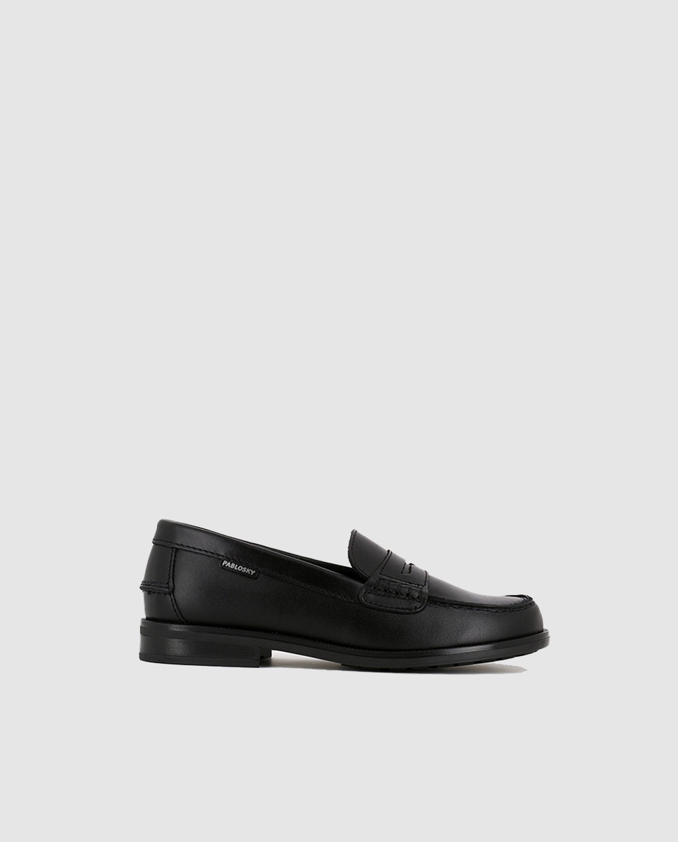 Imagem 0 de Mocassins de menino Pablosky de pele pretos