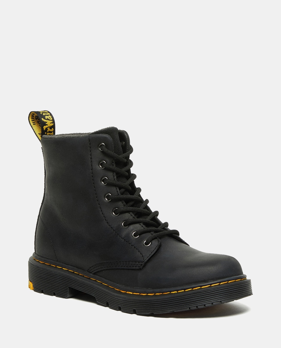Botas com Pespontos e Fecho de Correr Interior - Preto Dr. Martens Preto-4