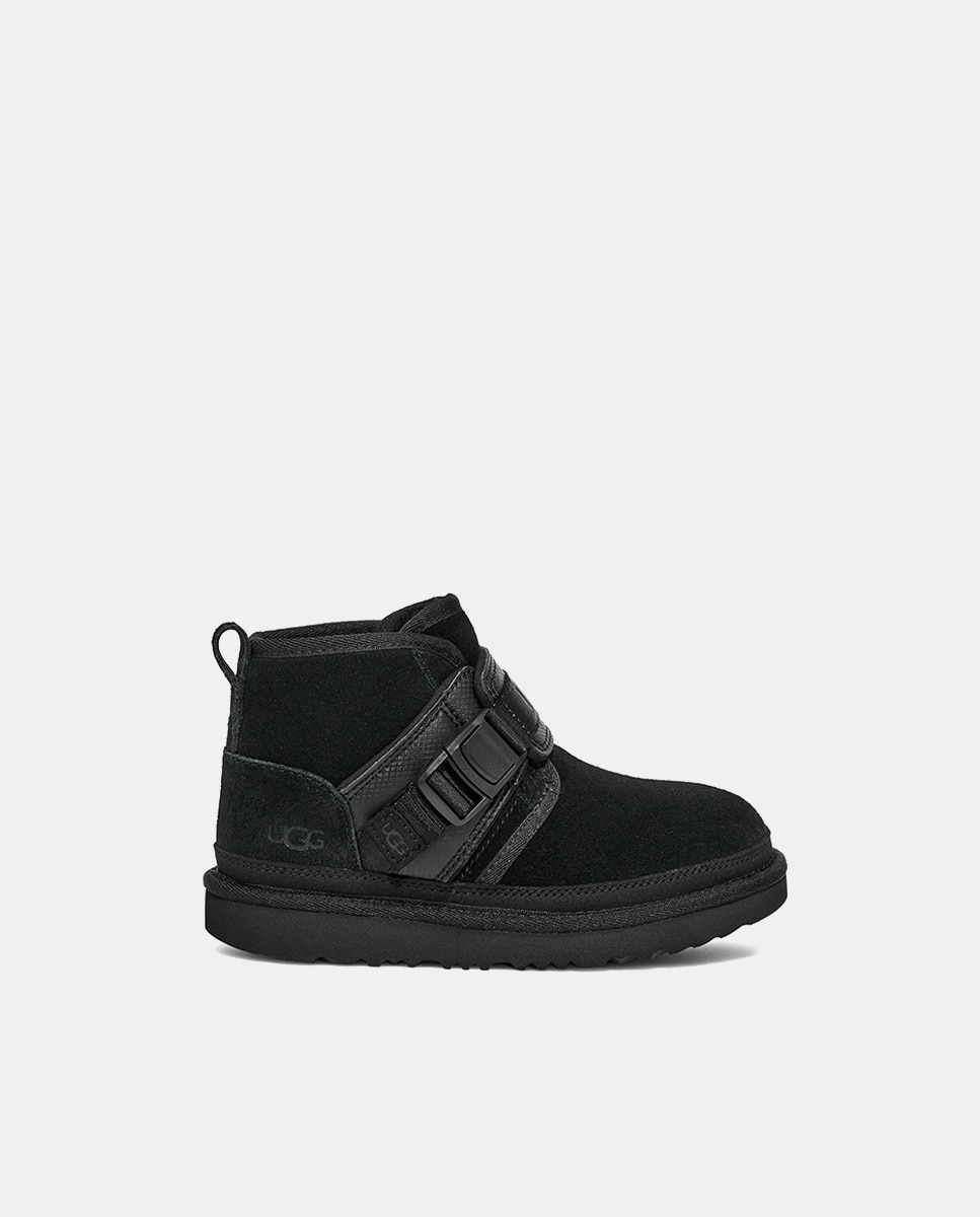 Botas Neumel Snapback com Correia Ajustável e Forro Interior de Pelo UGG Preto-1
