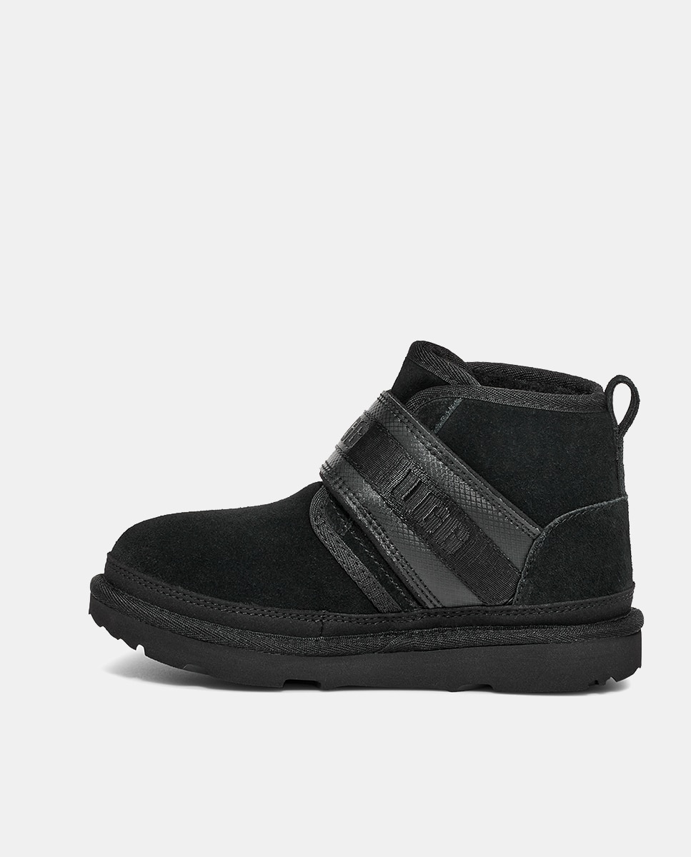 Botas Neumel Snapback com Correia Ajustável e Forro Interior de Pelo UGG Preto-2