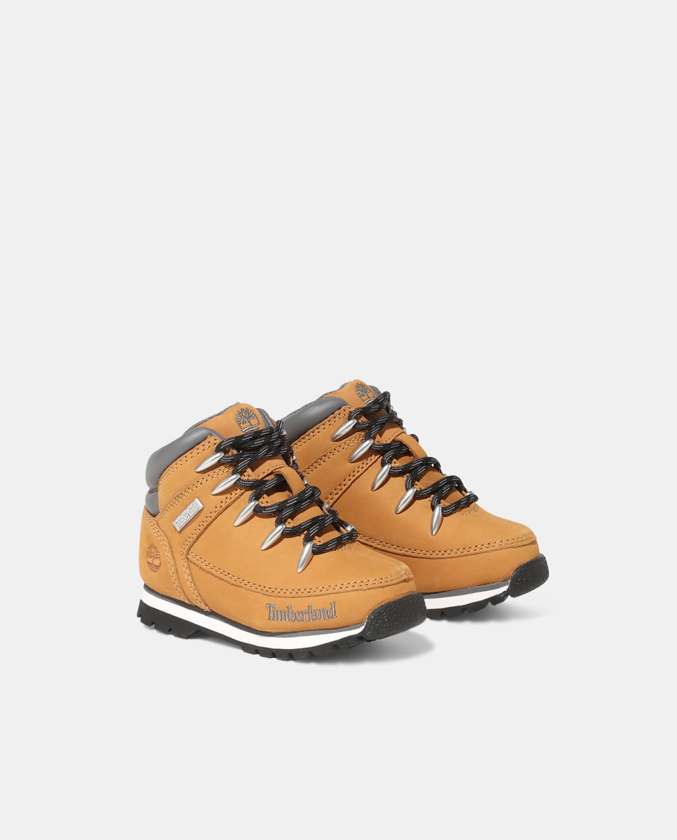 Botas de Montanha com Sola Bicolor Dentada e em Nobuck - Amarelo Timberland Amarelo-2