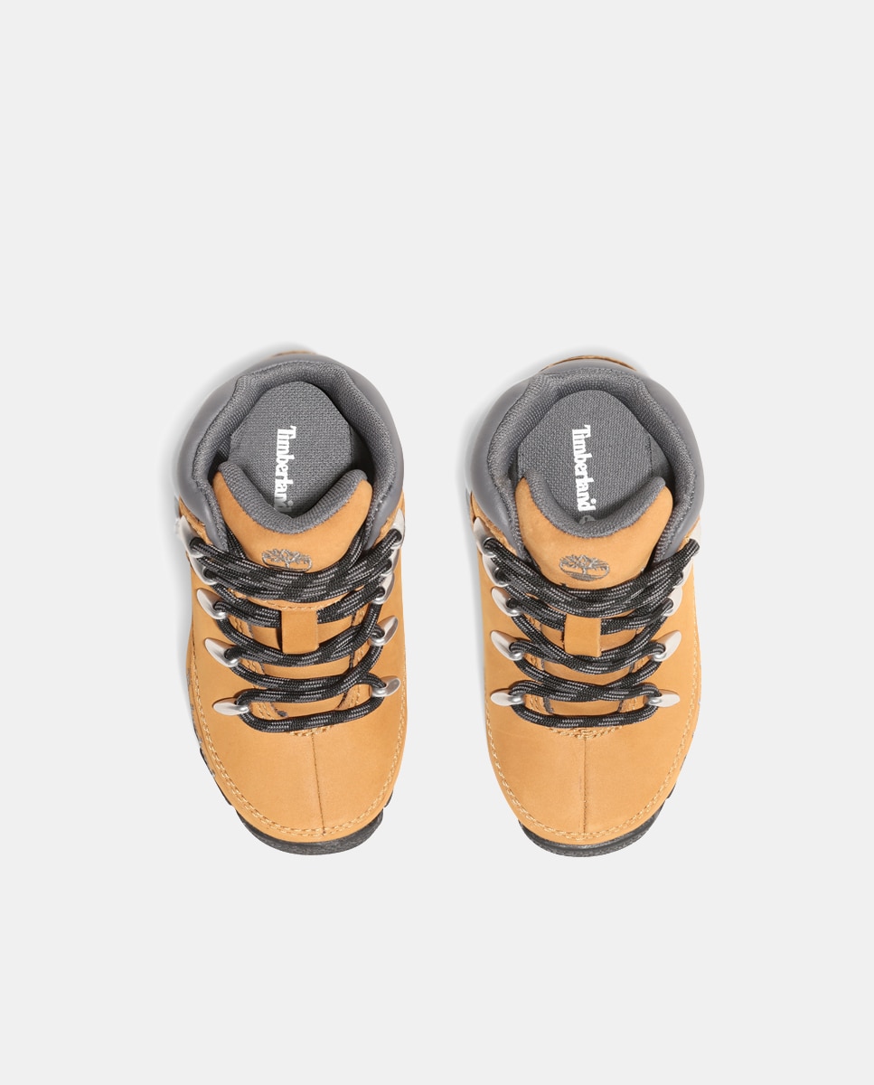 Botas de Montanha com Sola Bicolor Dentada e em Nobuck - Amarelo Timberland Amarelo-4