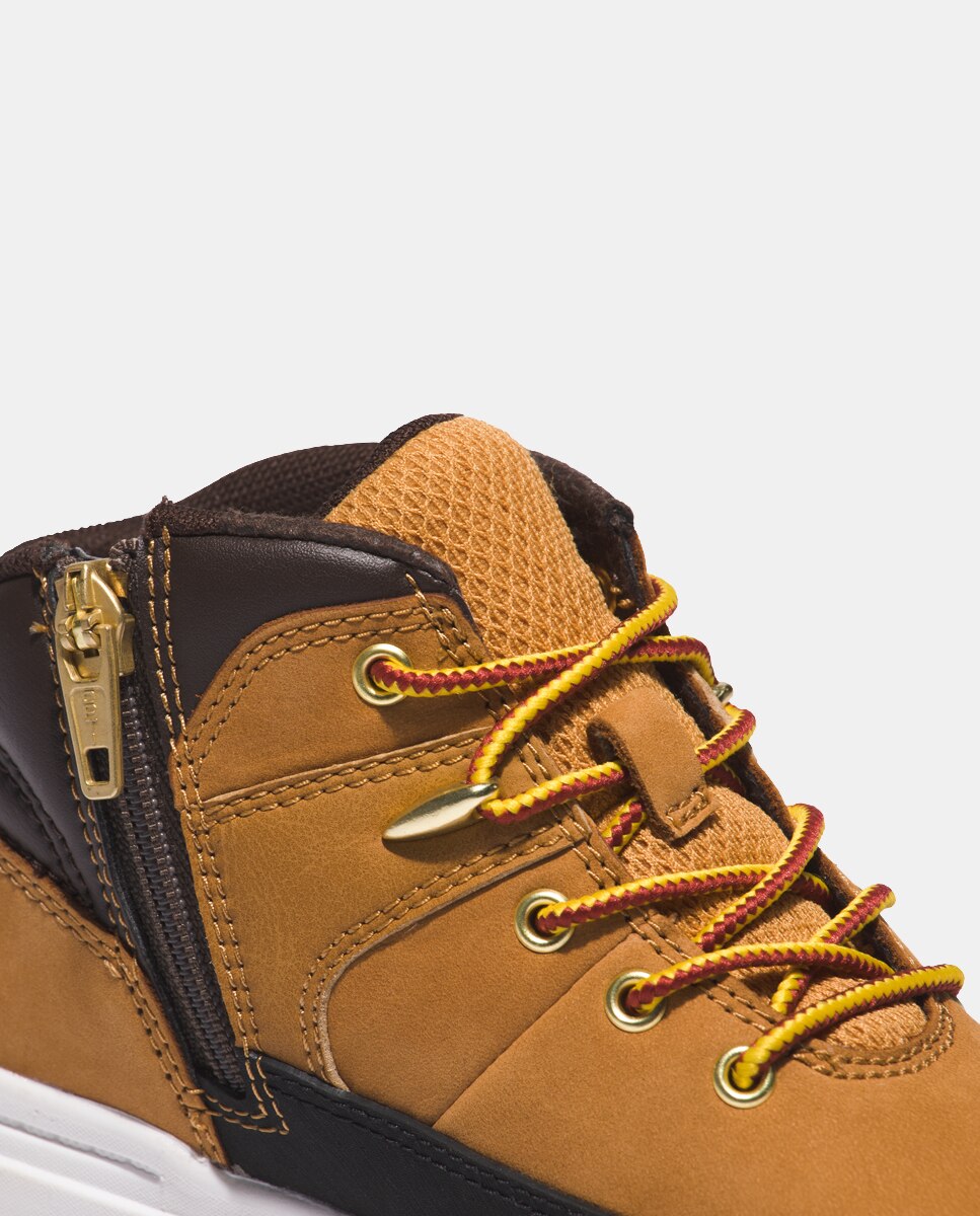 Botas com Fecho de Correr Lateral, Atacadores e em Nobuck - Amarelo Timberland Amarelo-6