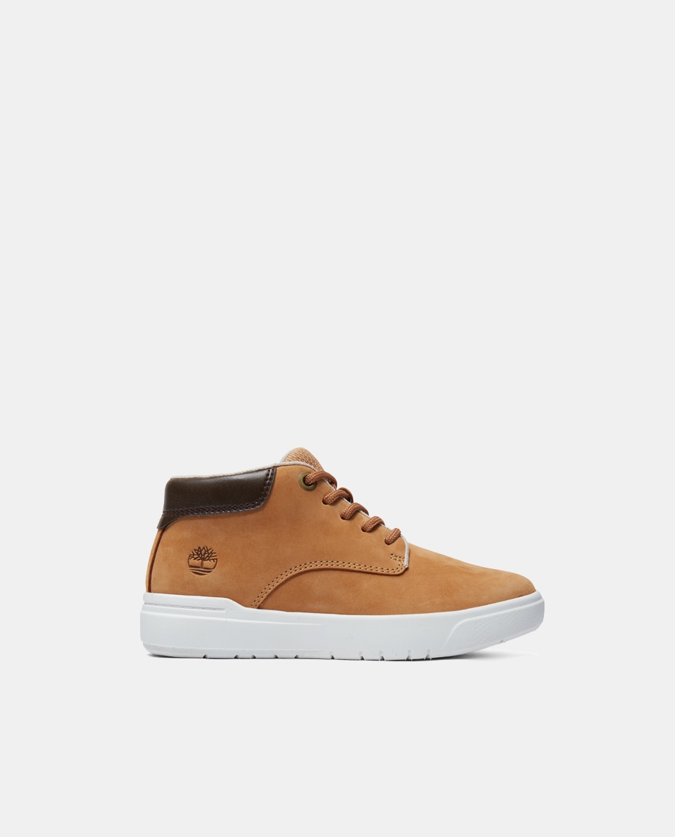 Botas com Fecho de Correr Lateral, Atacadores e em Nobuck - Amarelo Timberland Amarelo-1