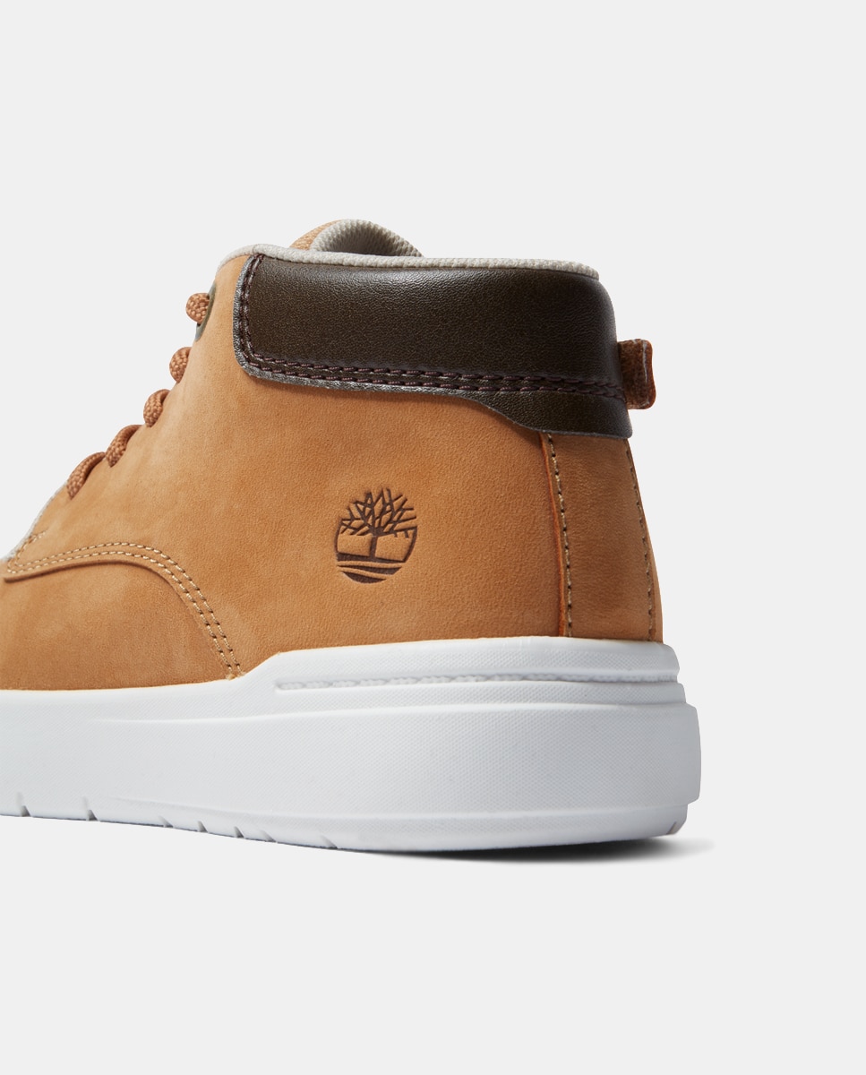 Botas com Fecho de Correr Lateral, Atacadores e em Nobuck - Amarelo Timberland Amarelo-6