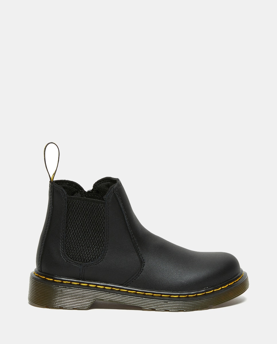 Botas Chelsea 2976 de Criança em Pele Softy T Dr. Martens Preto-2