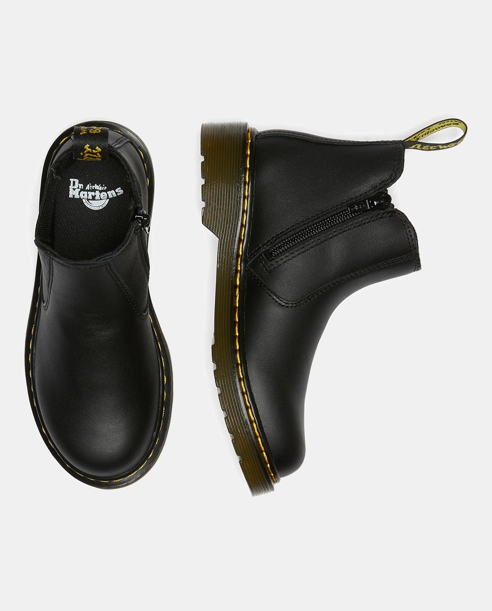 Botas Chelsea 2976 de Criança em Pele Softy T Dr. Martens Preto-5