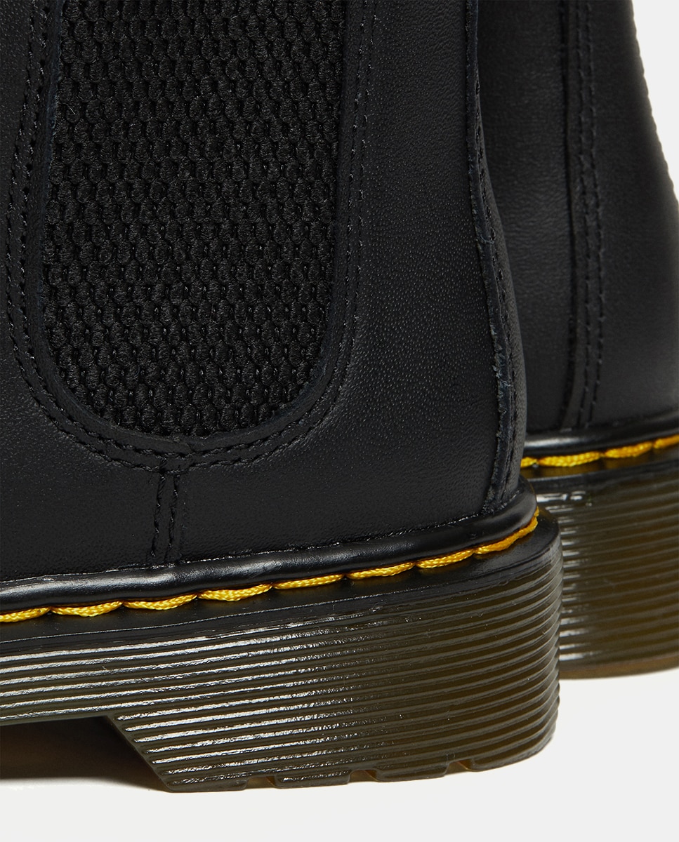 Botas Chelsea 2976 de Criança em Pele Softy T Dr. Martens Preto-7