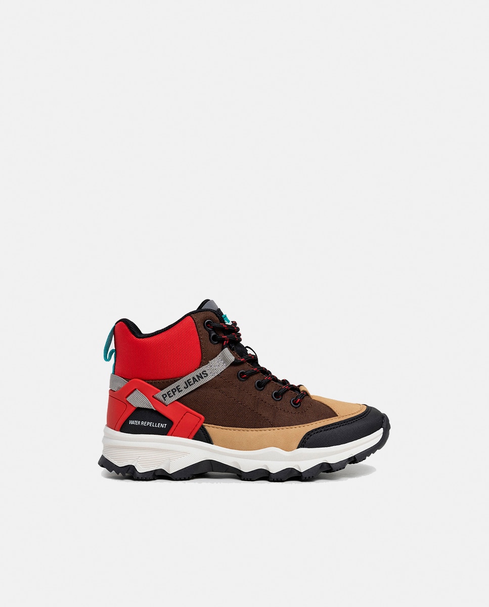 Botas de Trekking em Material Repelente à Água Pepe Jeans Castanho-chocolate-1