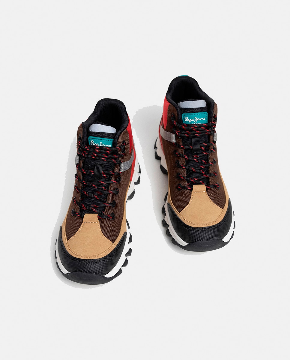 Botas de Trekking em Material Repelente à Água Pepe Jeans Castanho-chocolate-2