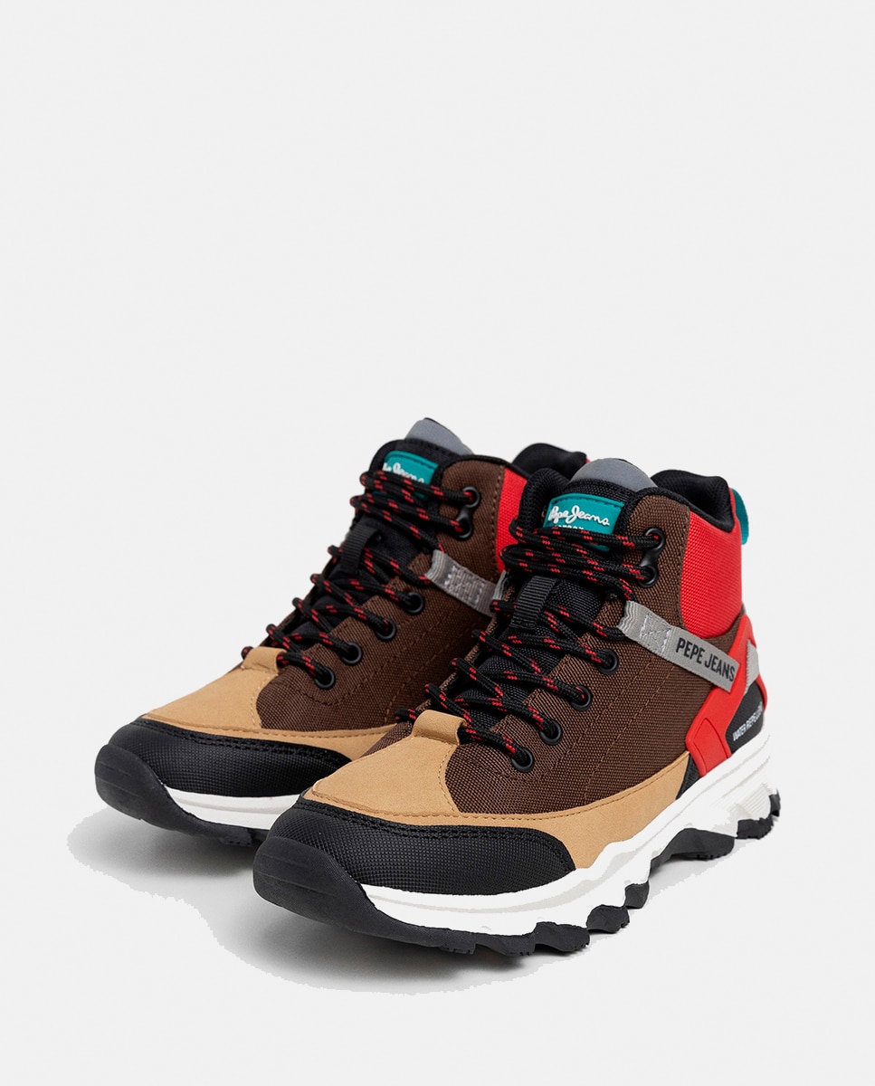 Botas de Trekking em Material Repelente à Água Pepe Jeans Castanho-chocolate-3