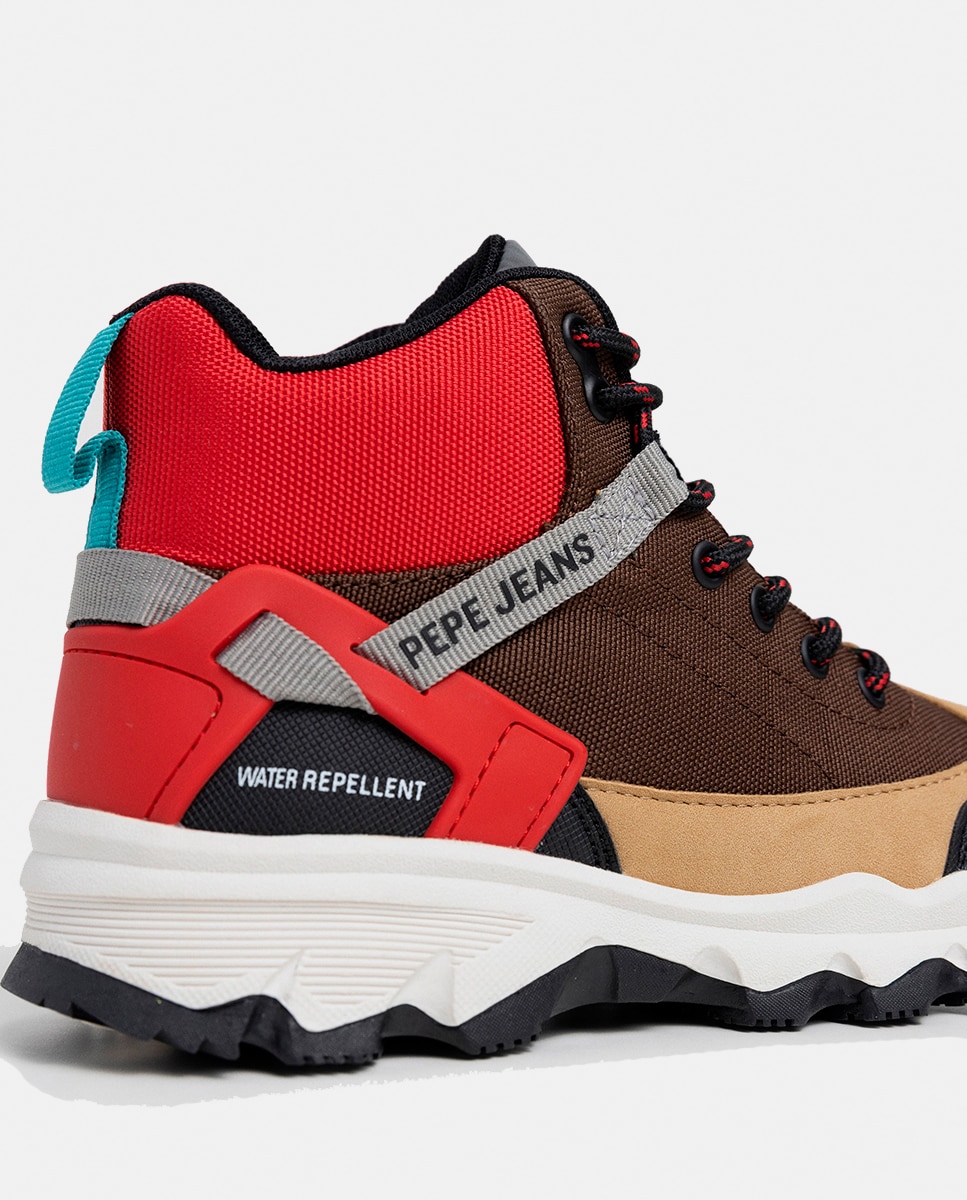 Botas de Trekking em Material Repelente à Água Pepe Jeans Castanho-chocolate-5