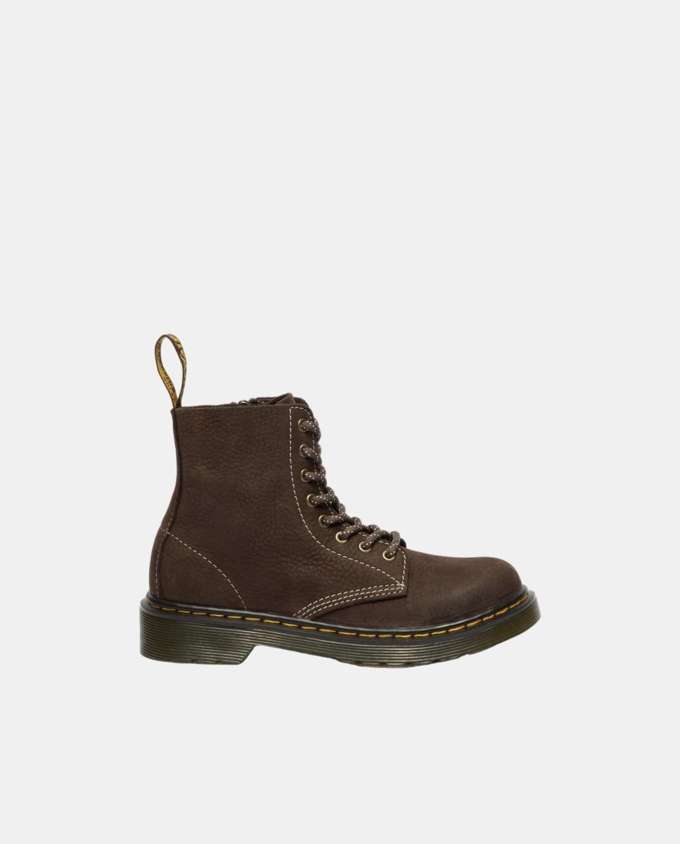 Imagen 1 de Botas para niños de piel tumbled nubuck Marrón chocolate