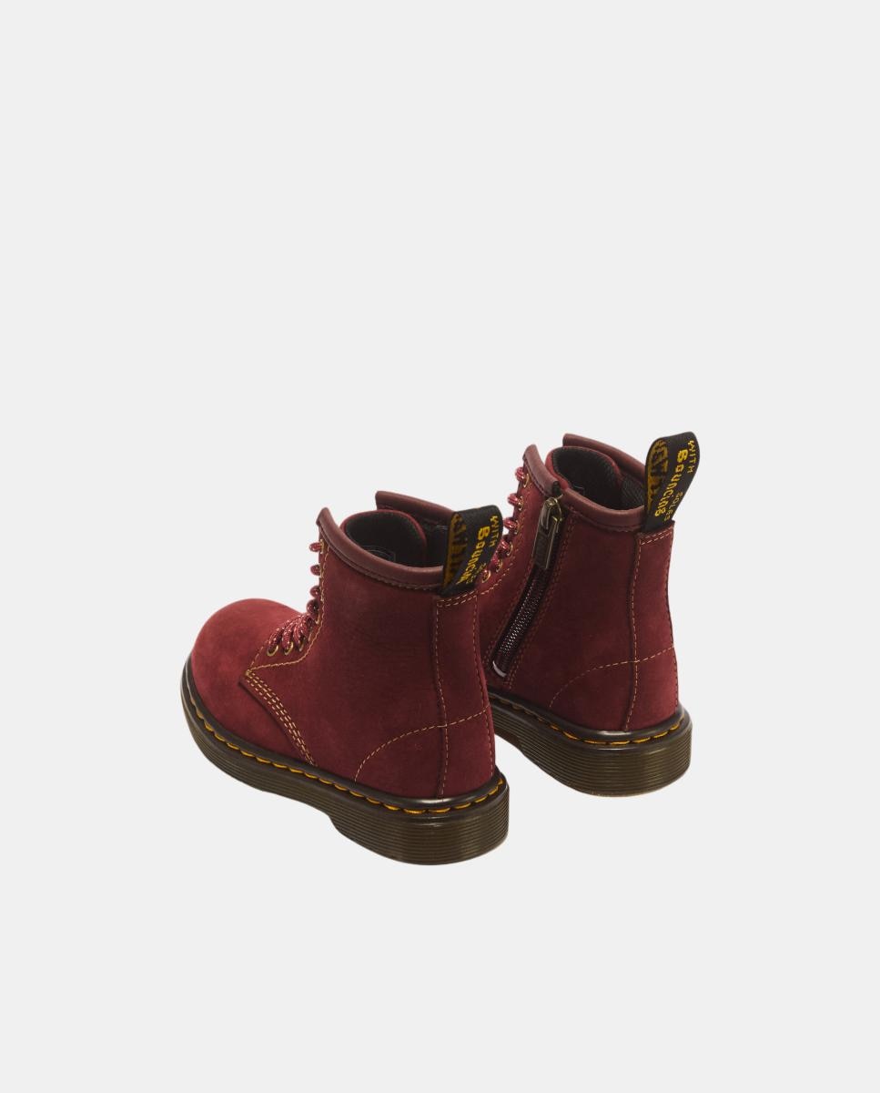 Imagen 3 de Botas para niños de piel milled nubuck wp - Dr. Martens - Rojo cereza Rojo cereza