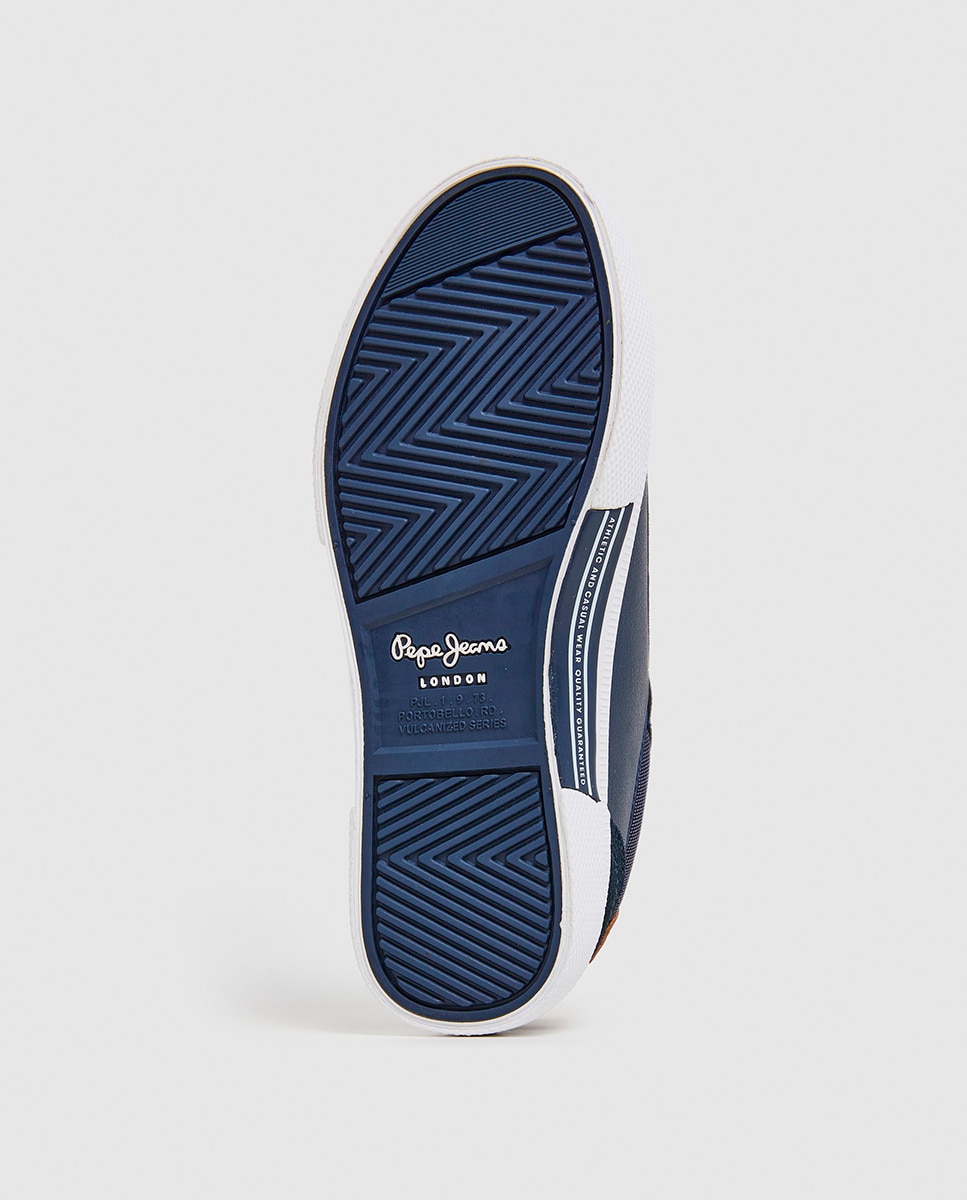 Sapatilhas de tenis básica Kenton Court infantis Pepe Jeans Azul-marinho-6