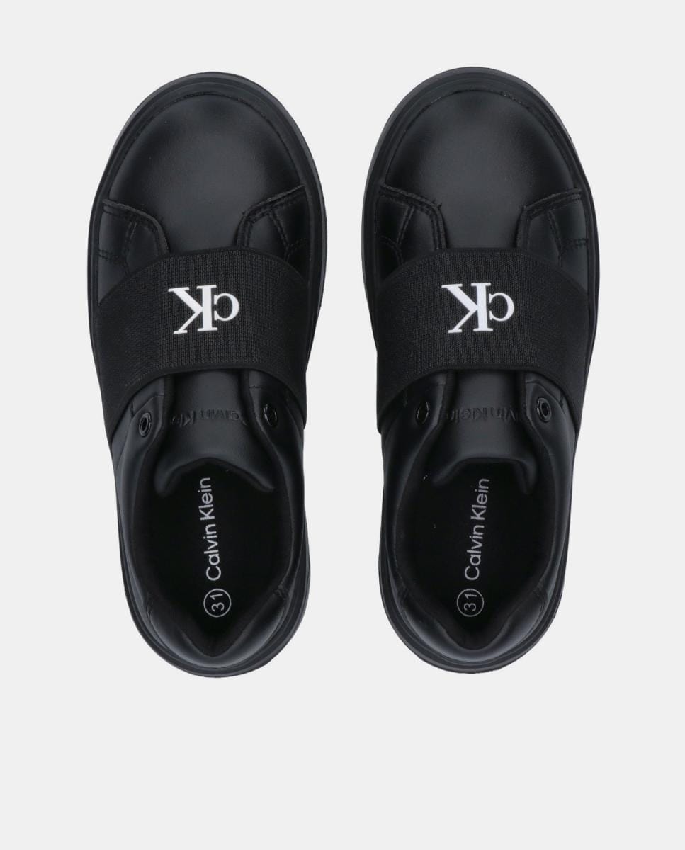 Sapatilhas com Fecho Elástico Preto-5