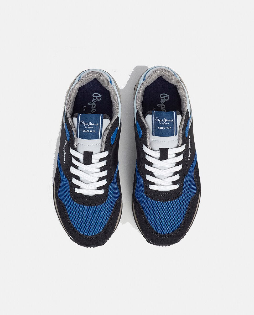 Sapatilhas London City em Combinação de Material e Cor Pepe Jeans Multicolor-2