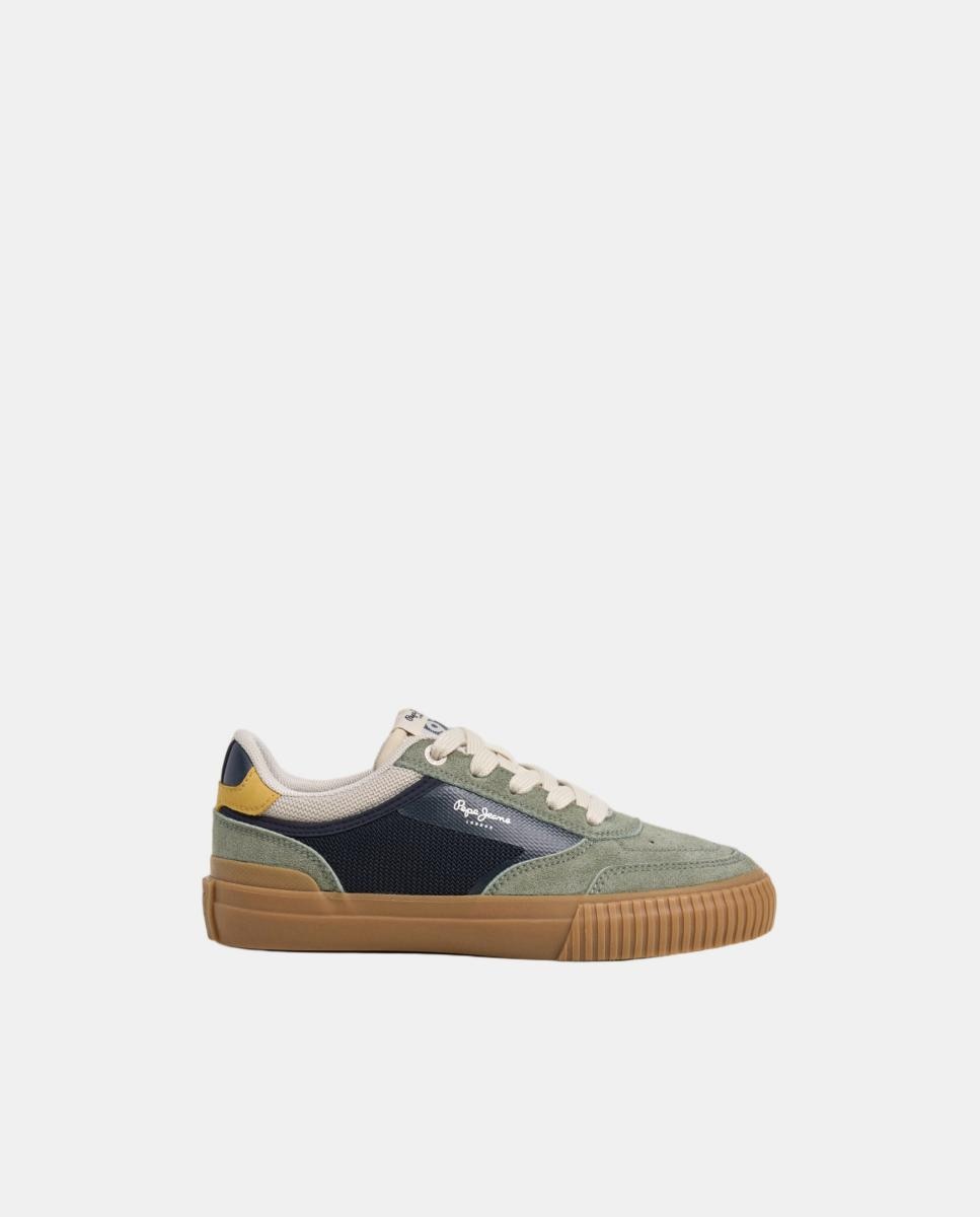 Zapatilla de diseño clásico Kenton Street - Pepe Jeans - Verde Verde-1