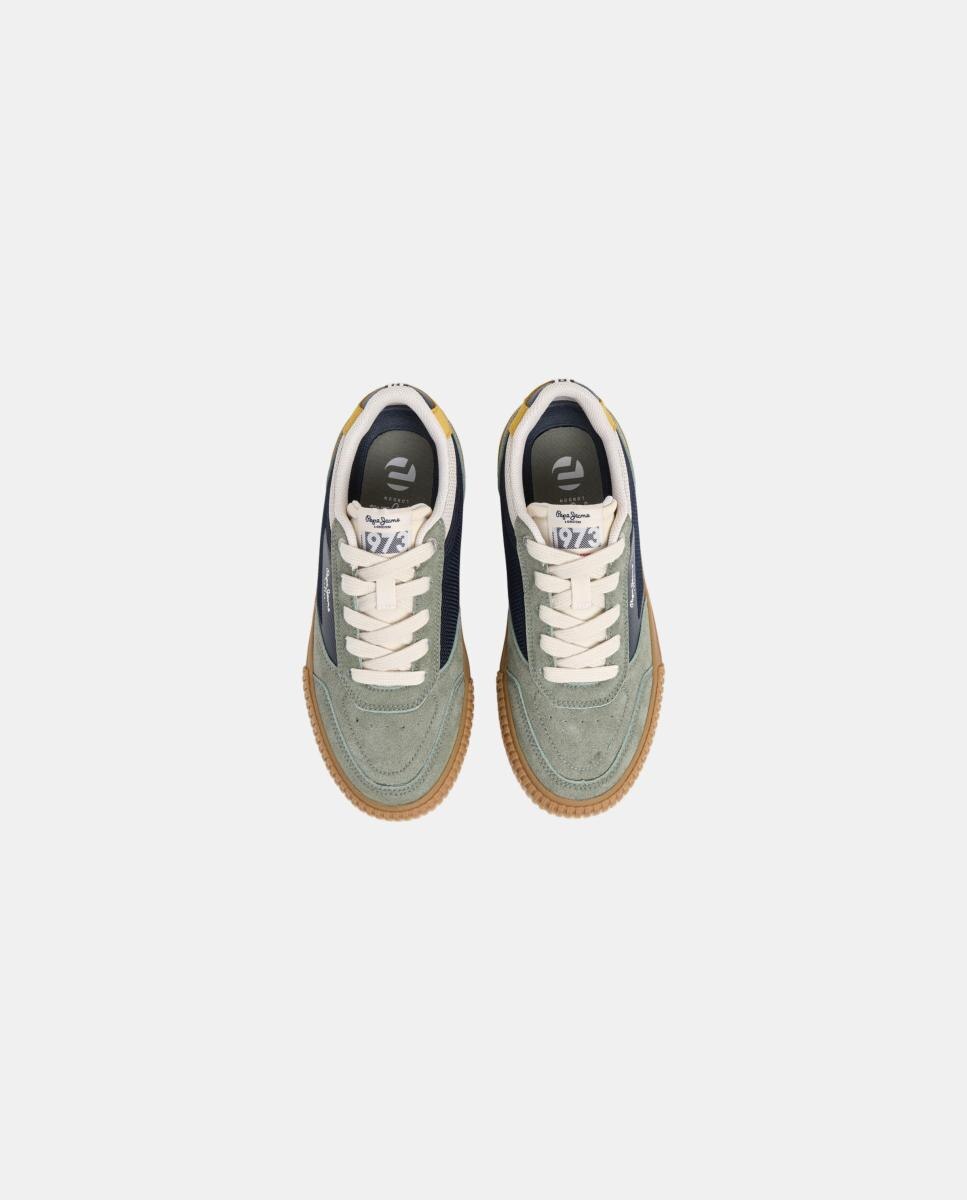 Zapatilla de diseño clásico Kenton Street - Pepe Jeans - Verde Verde-2
