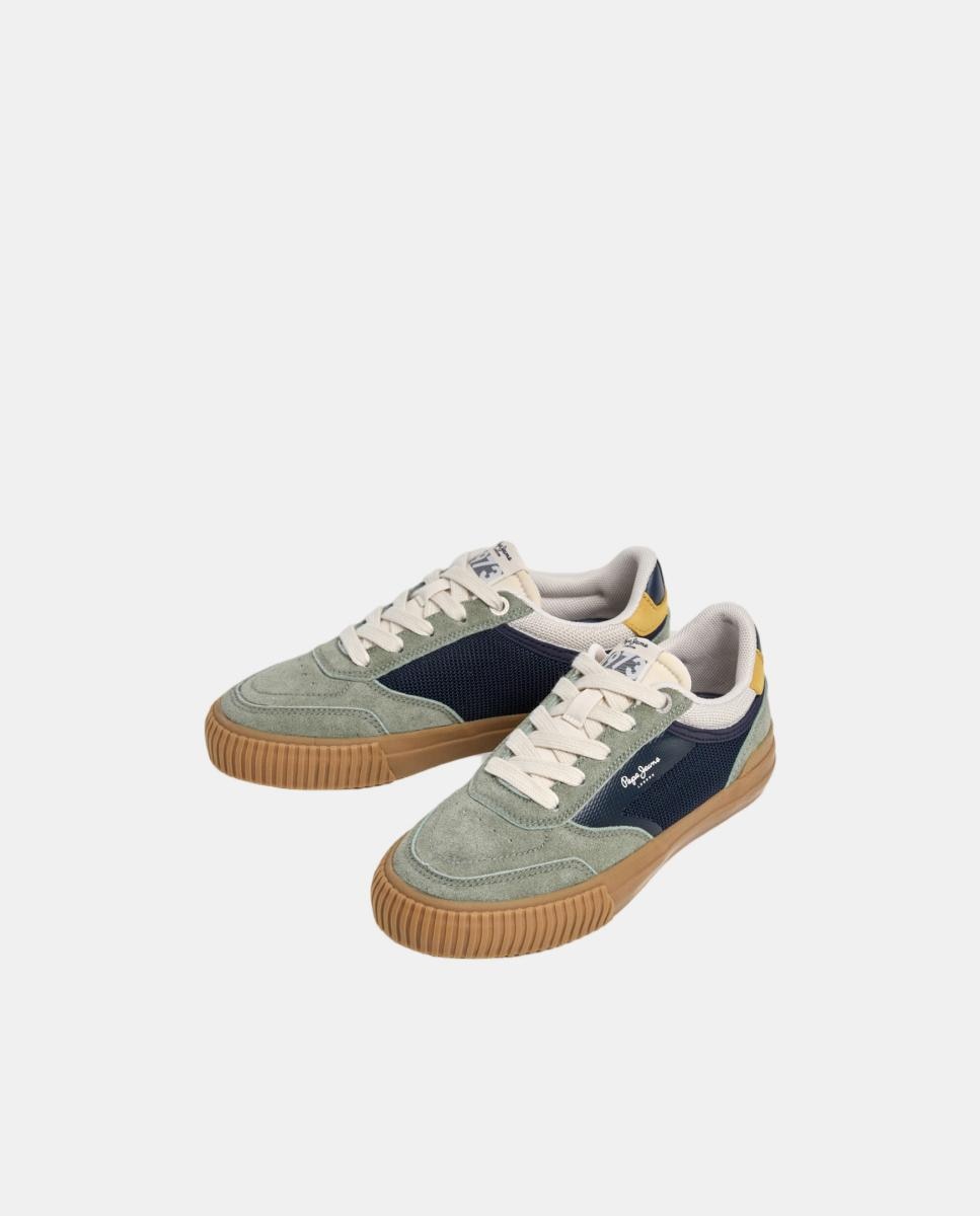 Zapatilla de diseño clásico Kenton Street - Pepe Jeans - Verde Verde-3