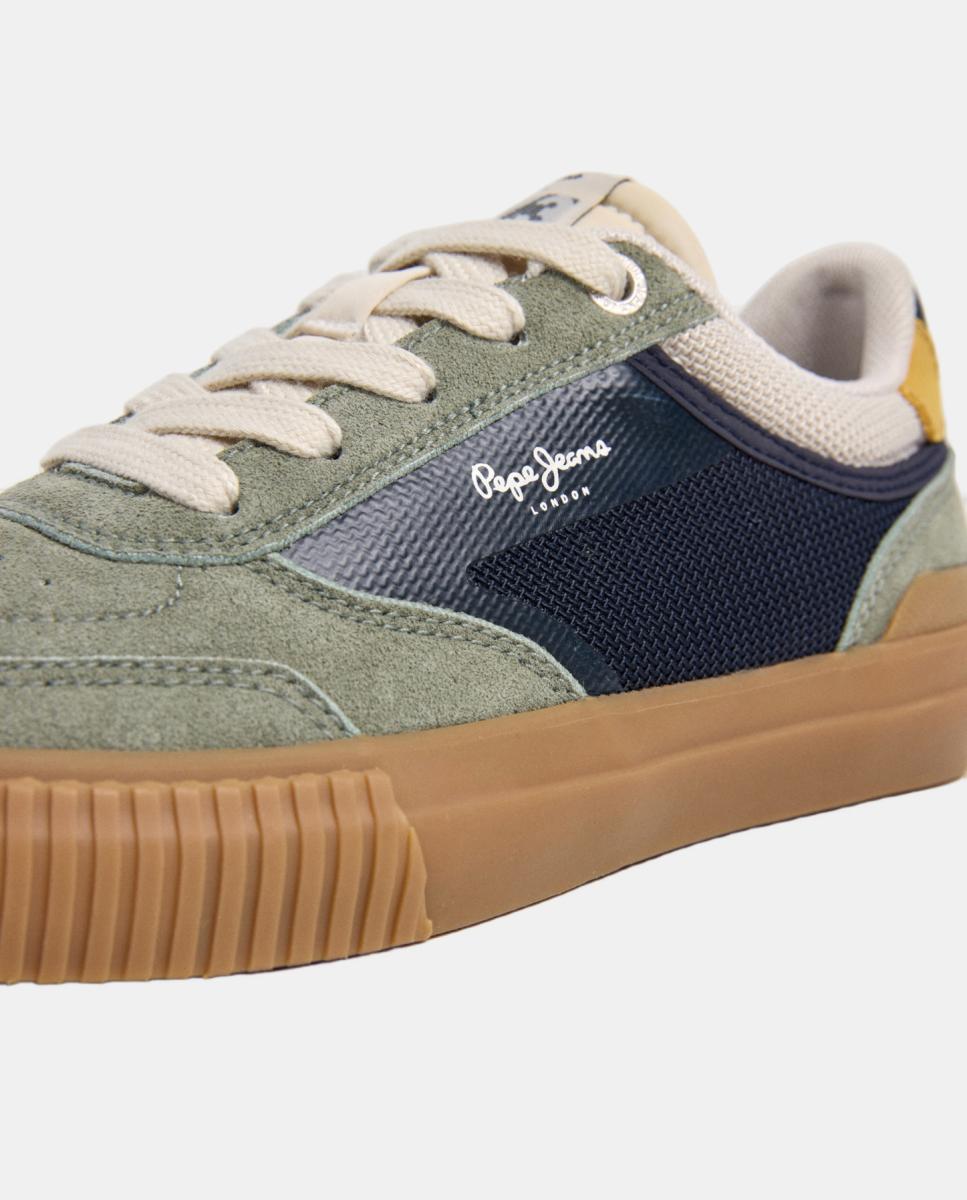 Zapatilla de diseño clásico Kenton Street - Pepe Jeans - Verde Verde-5