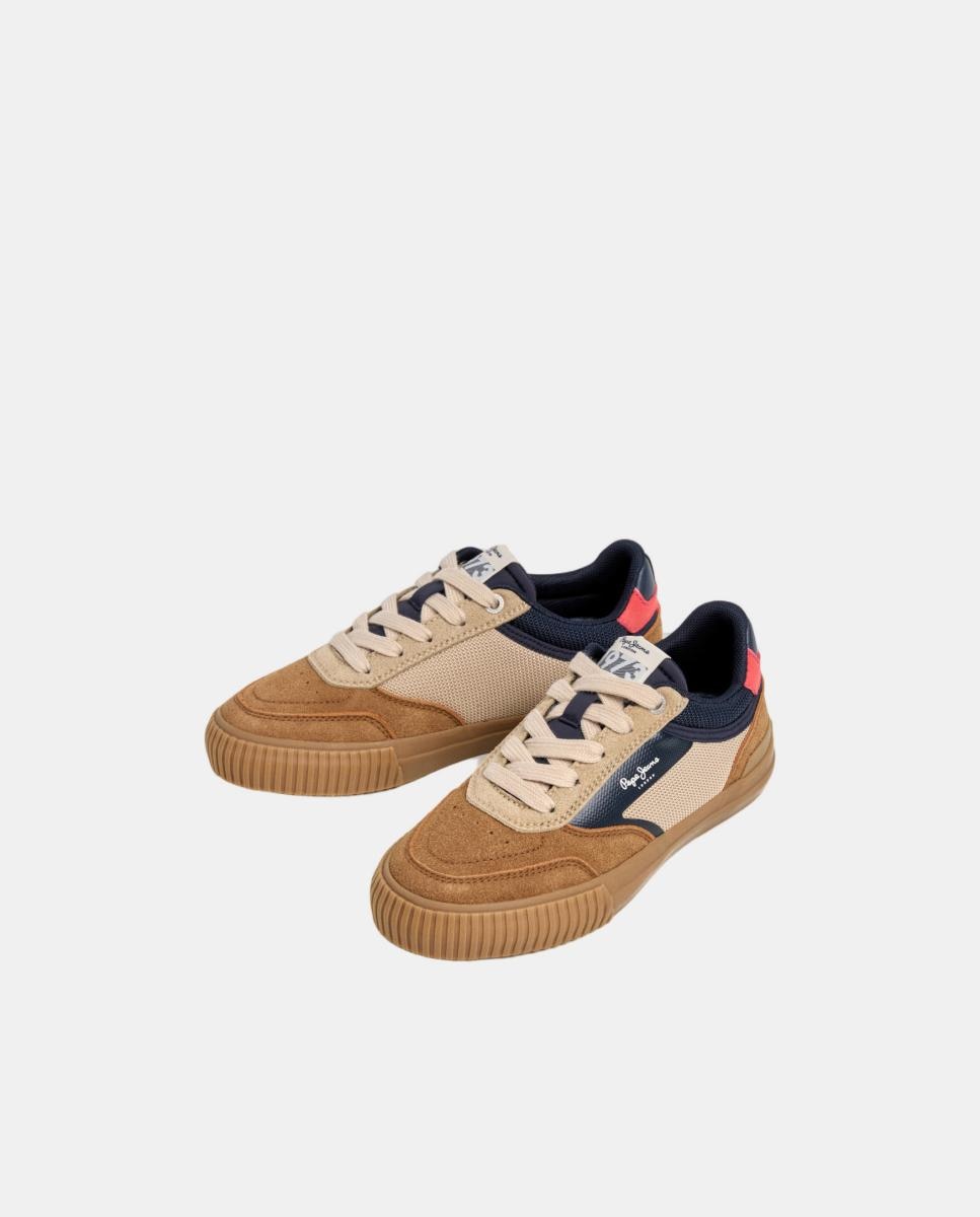 Sapatilhas de Design Clássico Kenton Street Pepe Jeans Castanho caramelo-3