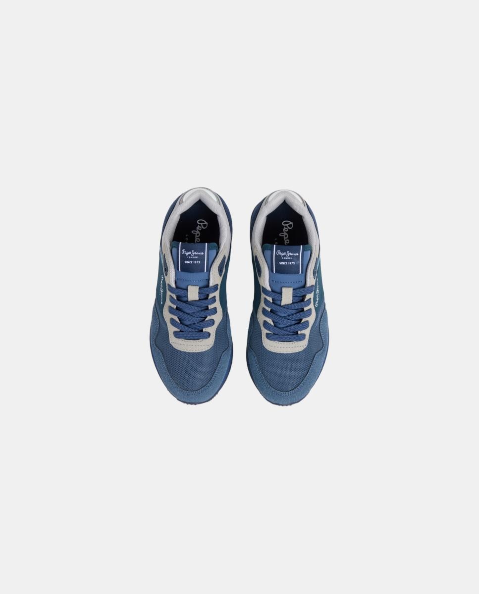 Zapatilla estilo running London Essence - Pepe Jeans - Azul Océano Azul Océano-2