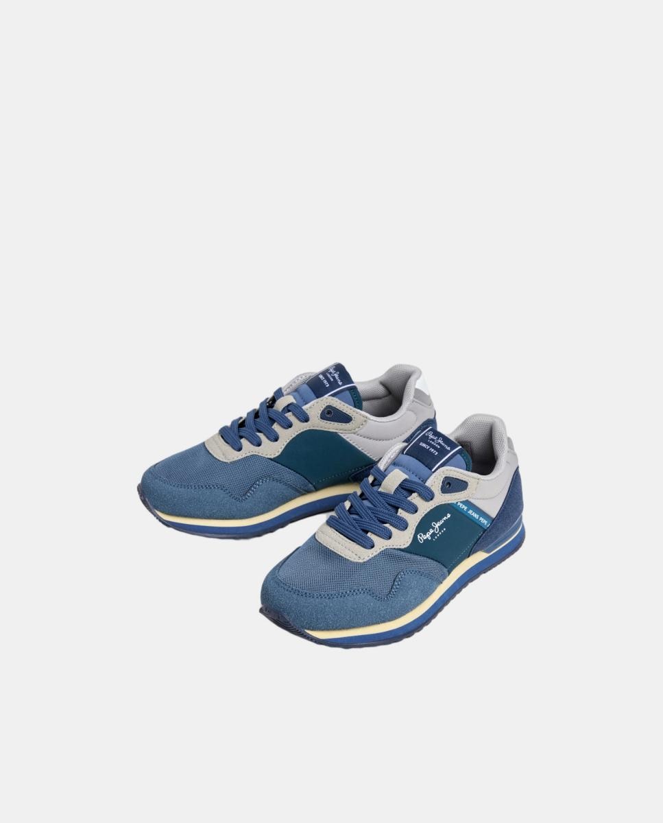 Zapatilla estilo running London Essence - Pepe Jeans - Azul Océano Azul Océano-3