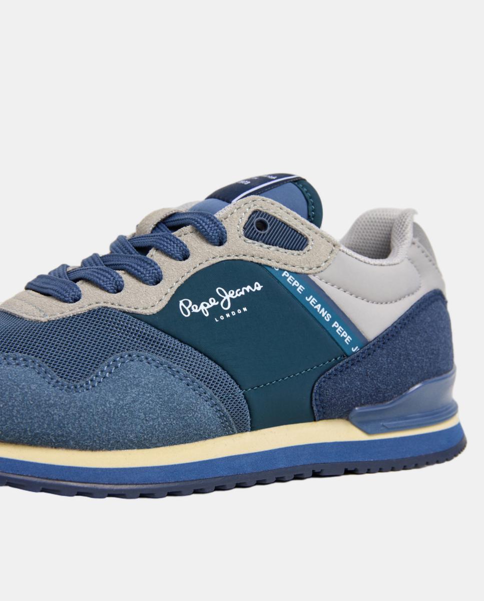 Zapatilla estilo running London Essence - Pepe Jeans - Azul Océano Azul Océano-5