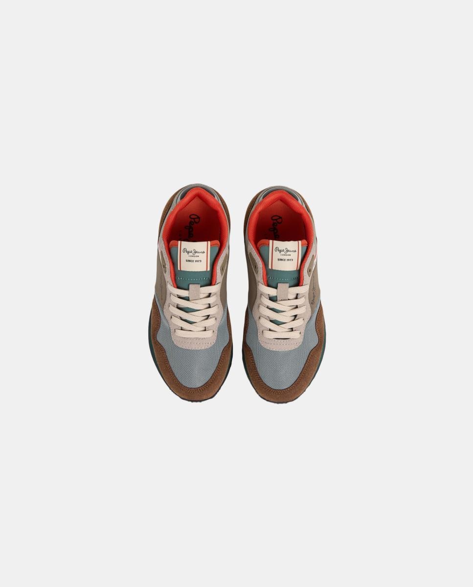 Sapatilhas Estilo Running London Essence Pepe Jeans Castanho-escuro-2