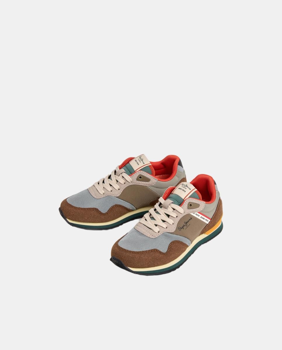 Sapatilhas Estilo Running London Essence Pepe Jeans Castanho-escuro-3