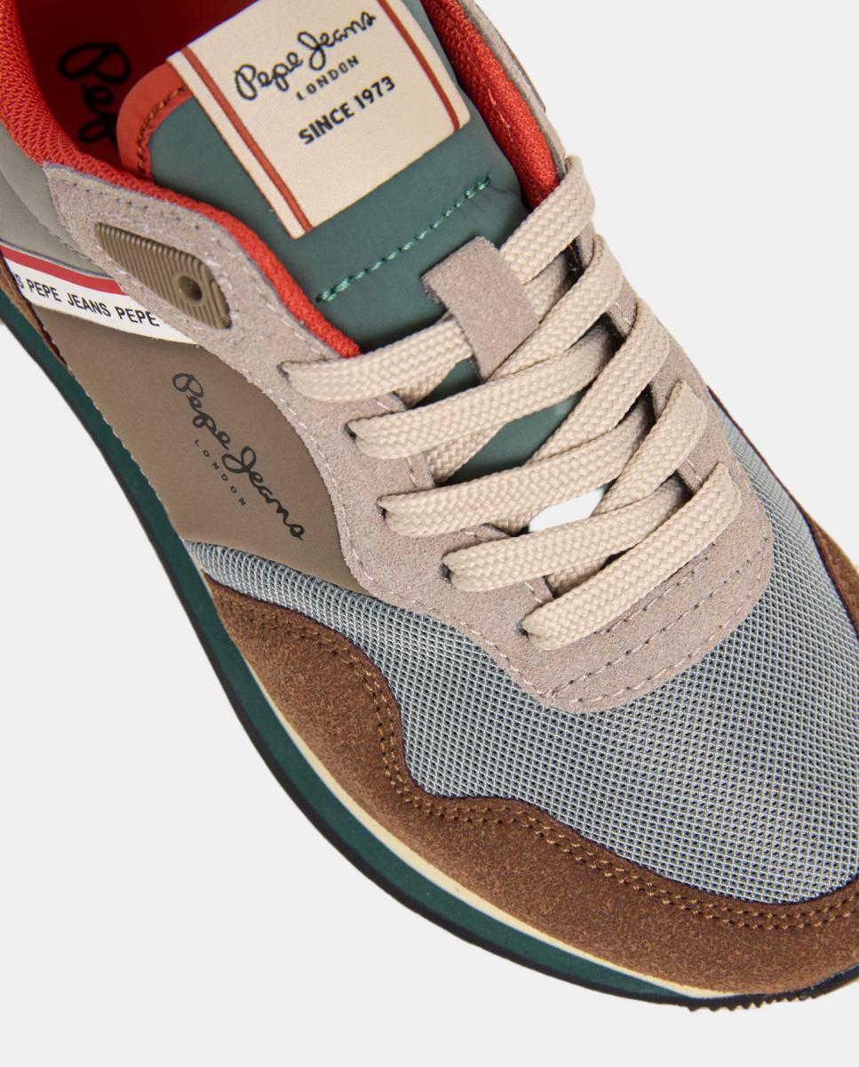 Sapatilhas Estilo Running London Essence Pepe Jeans Castanho-escuro-5