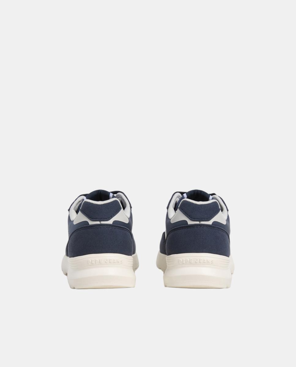 Sapatilhas com Combinações de Cores e Materiais Pepe Jeans Azul-marinho-4