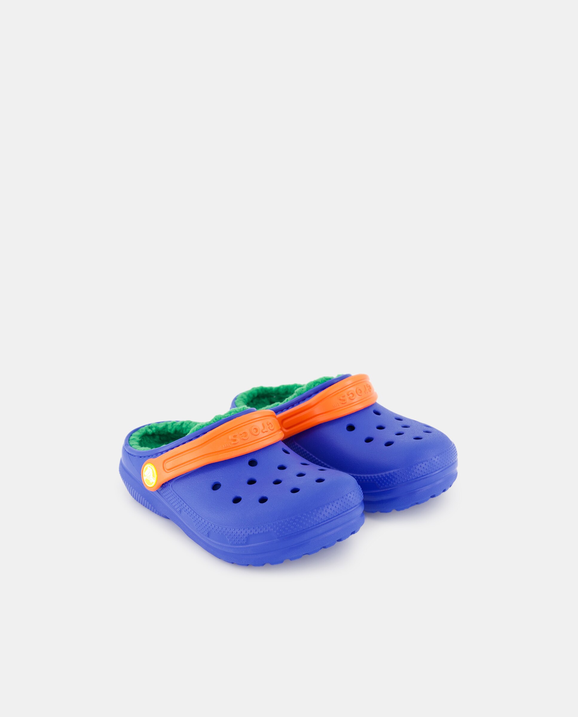 Socas de Criança Classic Lined Clog Crocs Azul-cobalto-2