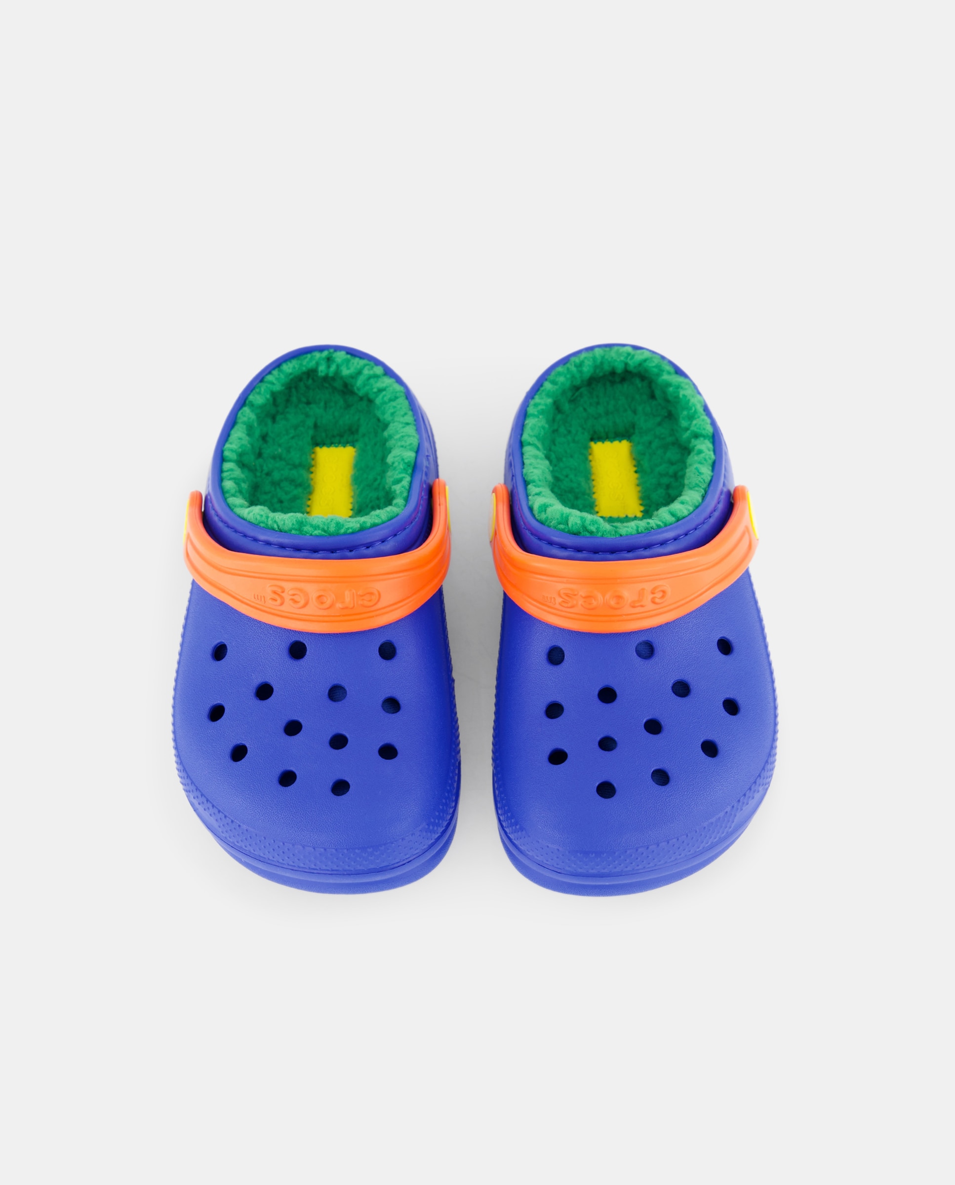 Socas de Criança Classic Lined Clog Crocs Azul-cobalto-4