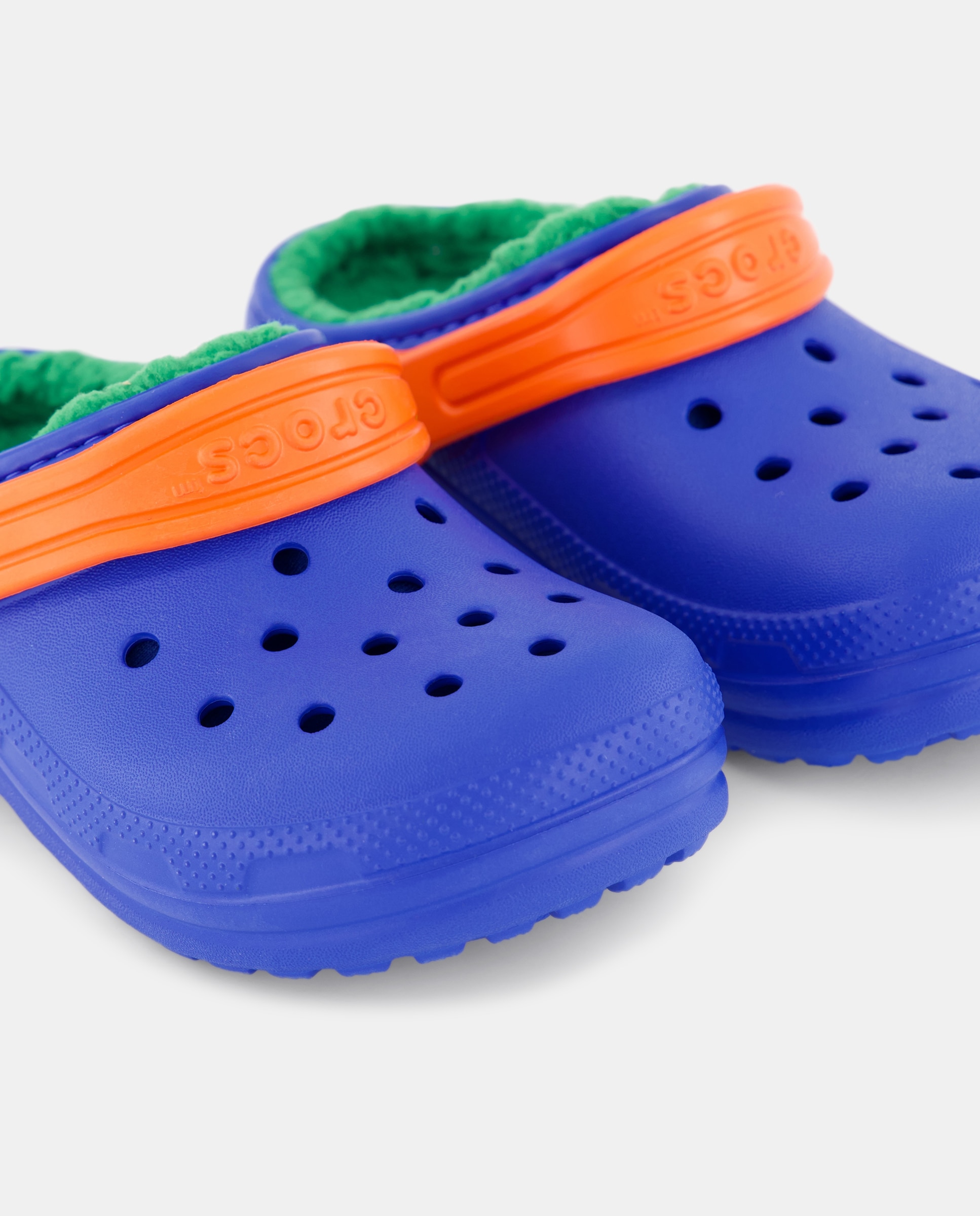 Socas de Criança Classic Lined Clog Crocs Azul-cobalto-5