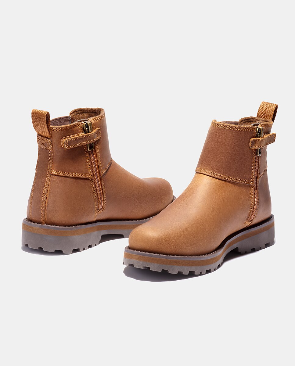 Botas de criança tipo Chelsea castanhas Castanho-2