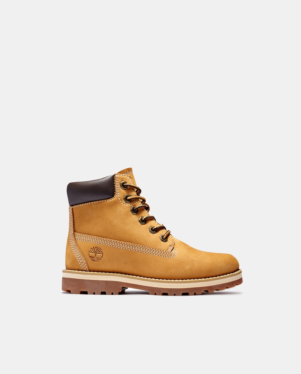Imagem 0 de Botas com Cano Acolchoado, Sola Dentada e em Nobuck - Amarelo