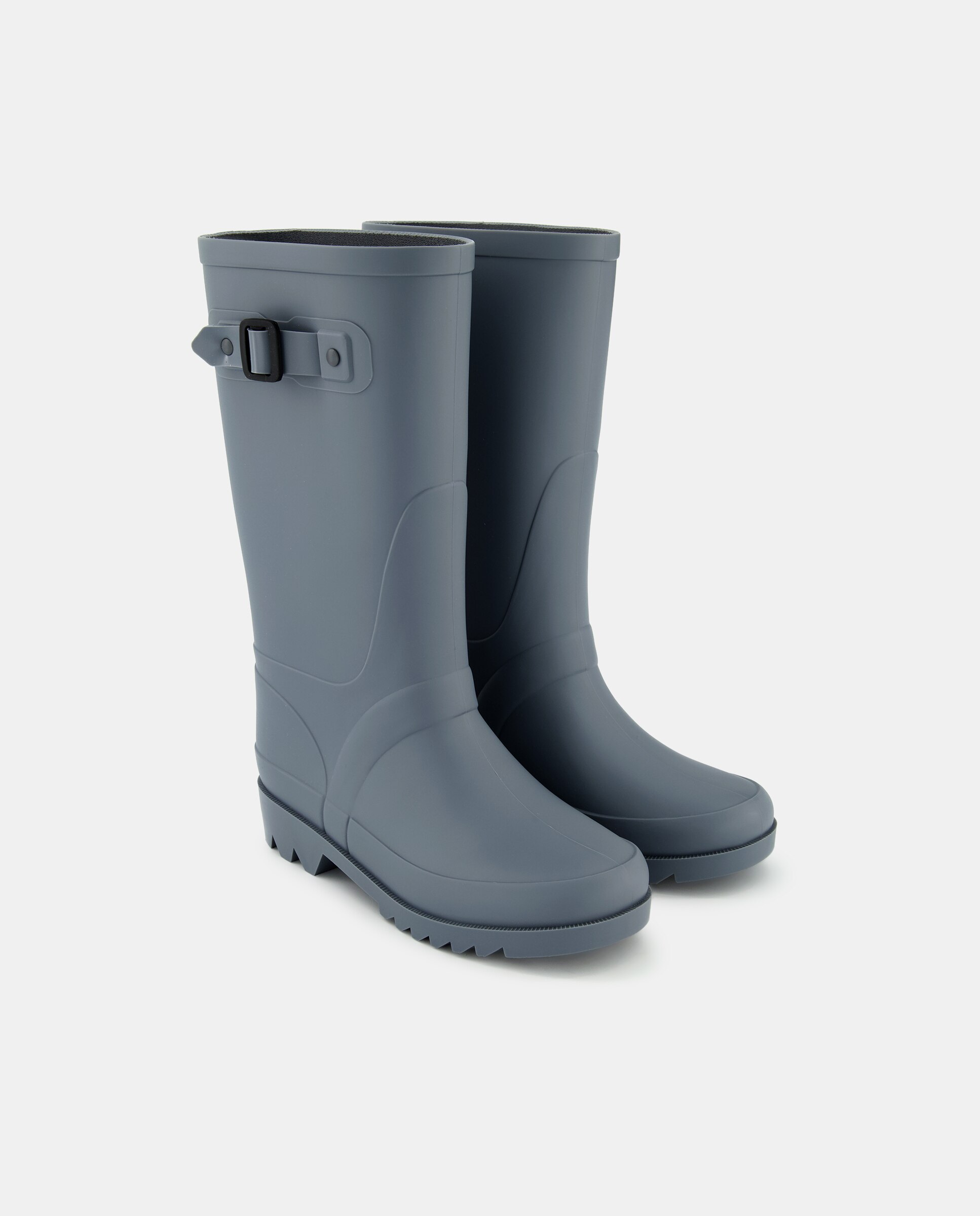 Botas de agua de niño en con hebilla lateral y suela track - Igor - Azul Azul-2