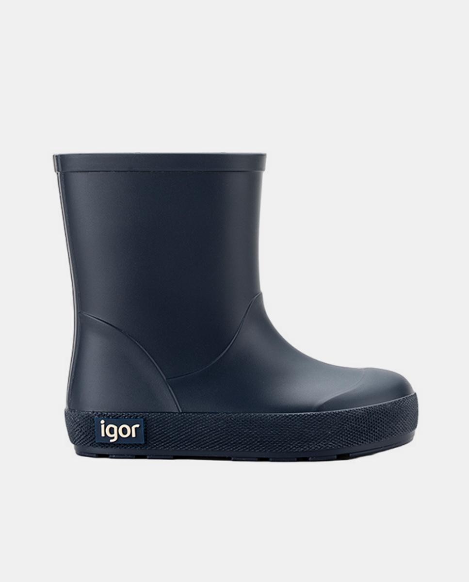 Bota de agua monocolor en acabado mate, de concepto barefoot medium - Igor - Azul marino Azul marino-1