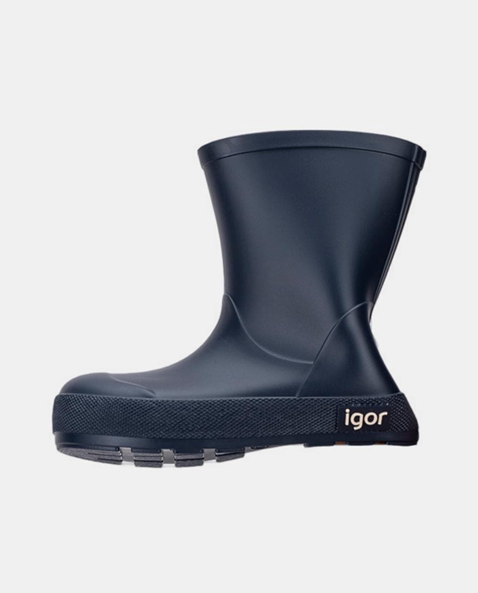 Galochas Monocolor de Conceito Barefoot Medium com Acabamento Mate Azul-marinho-2