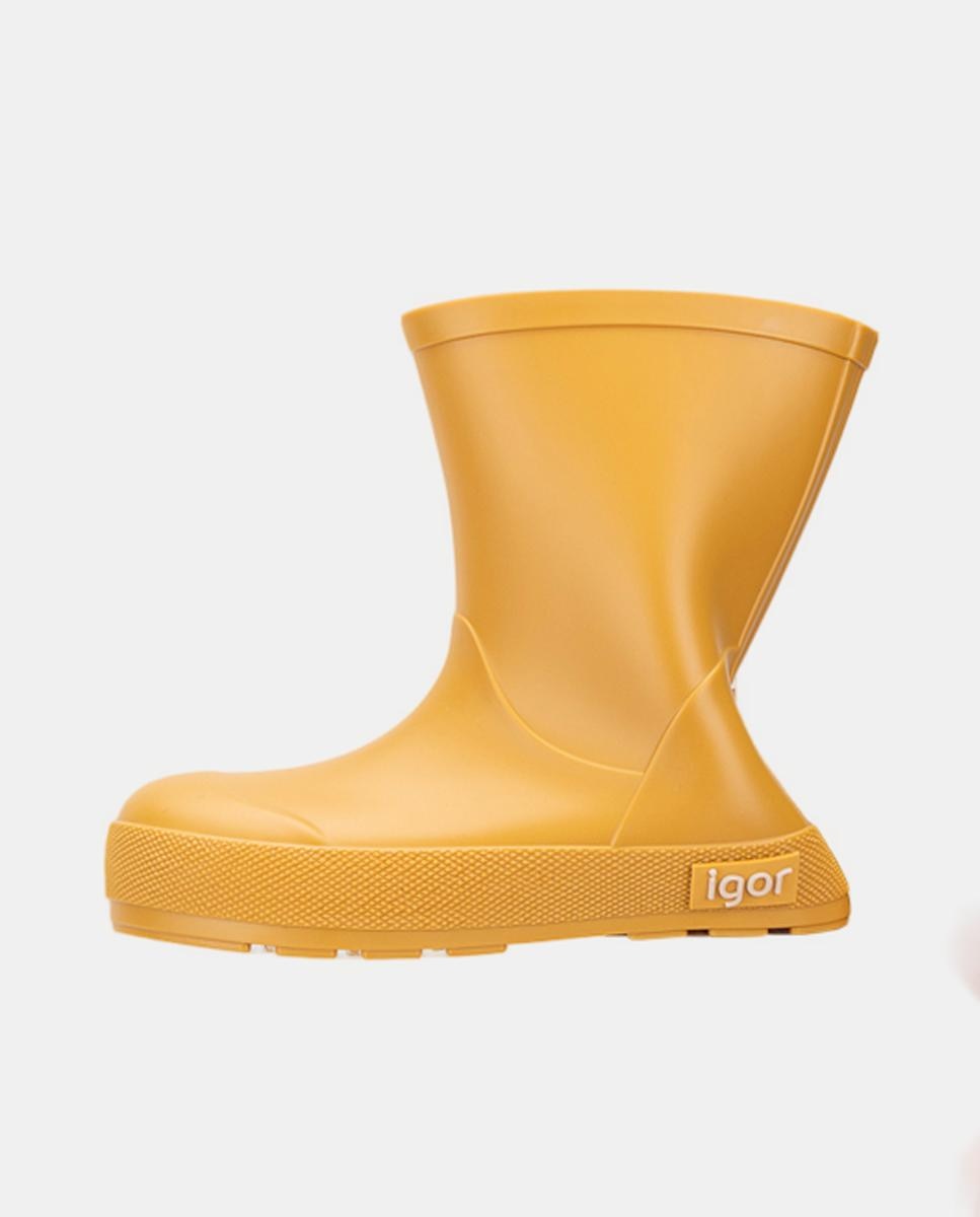 Galochas Monocolor de Conceito Barefoot Medium com Acabamento Mate Igor Amarelo-2