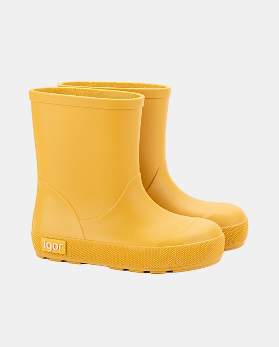 Galochas Monocolor de Conceito Barefoot Medium com Acabamento Mate Igor Amarelo-5