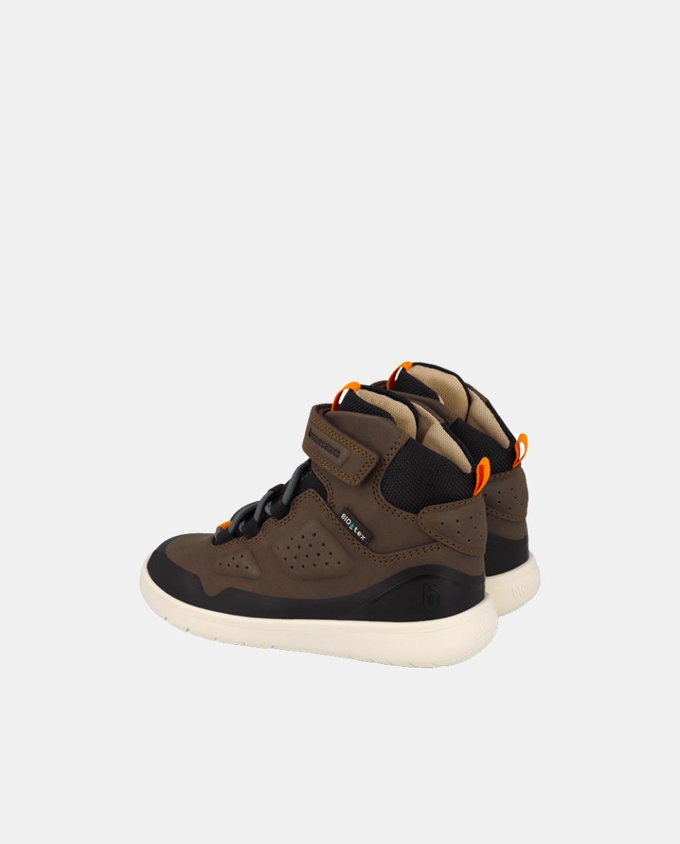 Botins Barefoot com Biqueira Redonda Castanho-3