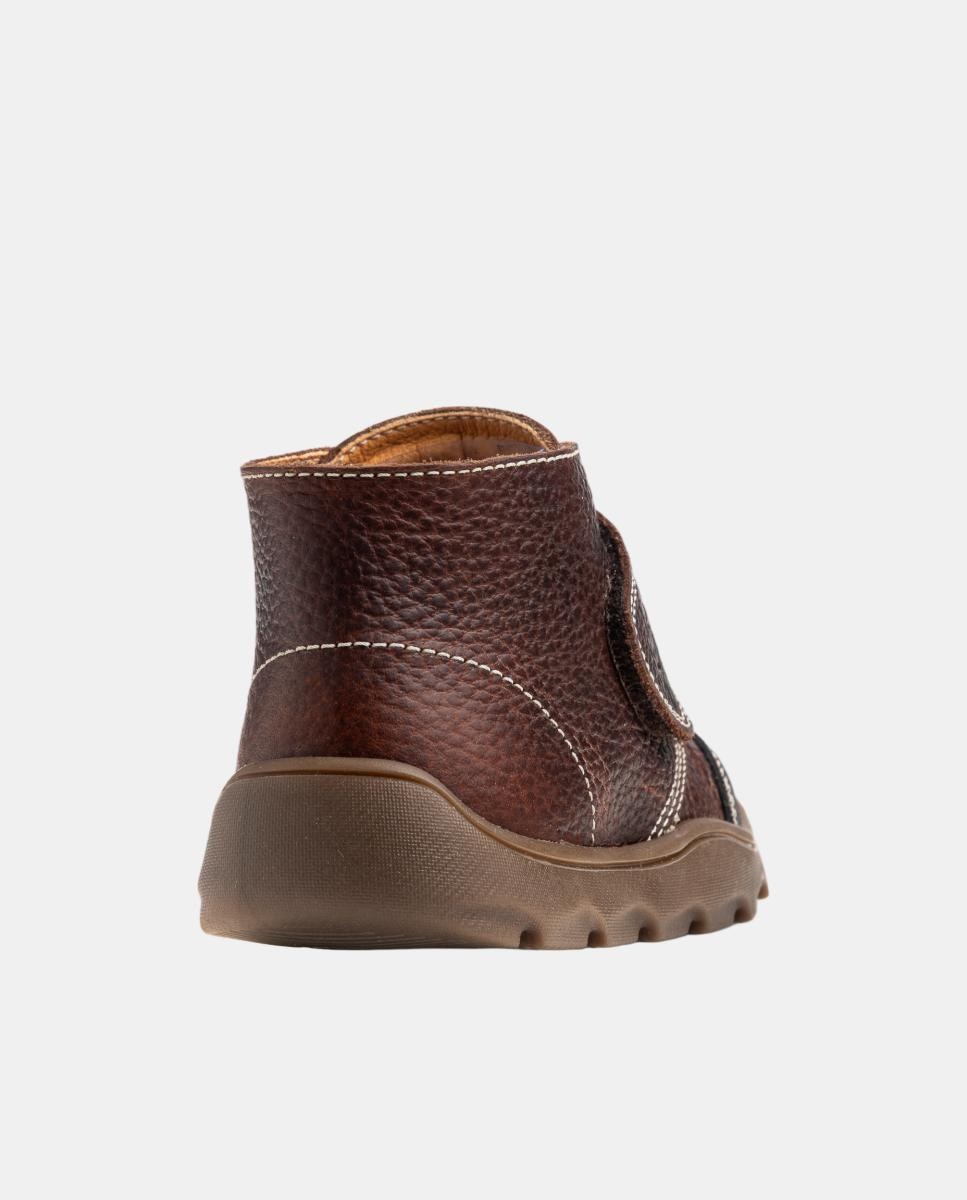 Botas com Fecho Aderente Pablosky Castanho-3