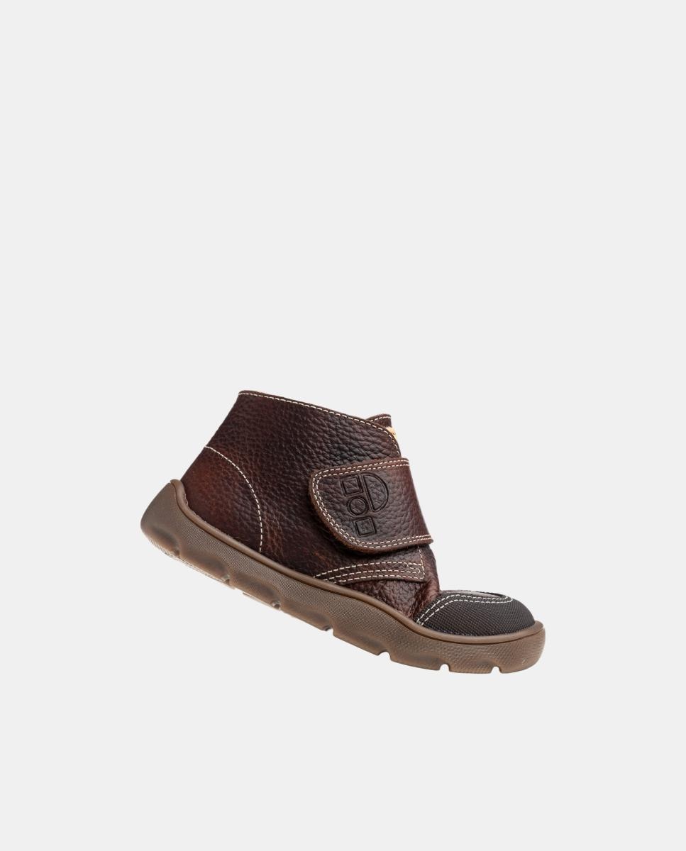 Botas com Fecho Aderente Pablosky Castanho-5